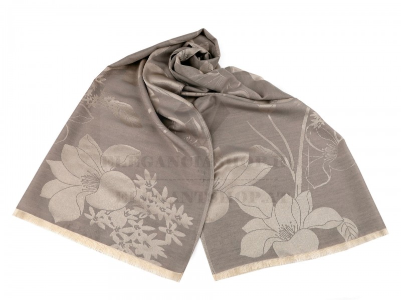                             Pashmina-Tuch/Schal mit Blumen - 74 x 185 cm Tücher, Schals