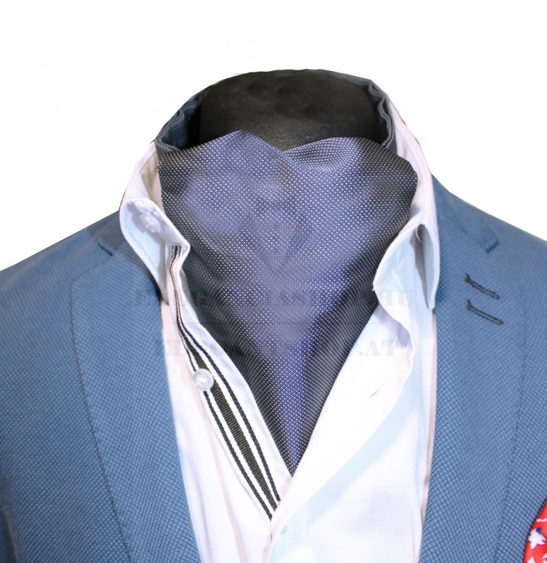 Cravat Ascot Krawatten für Männer - Blau gepunktet Spezialität