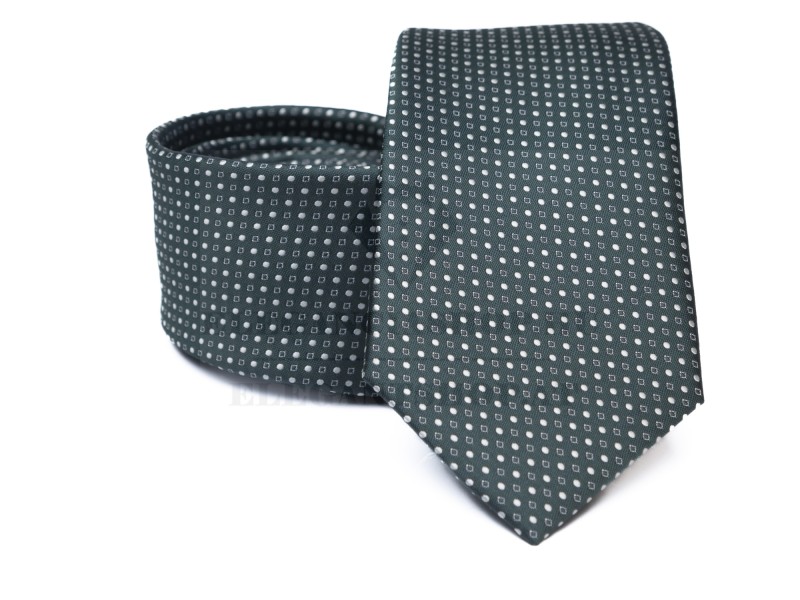   Rossini Premium Krawatte - Dunkelgrün gepunktet