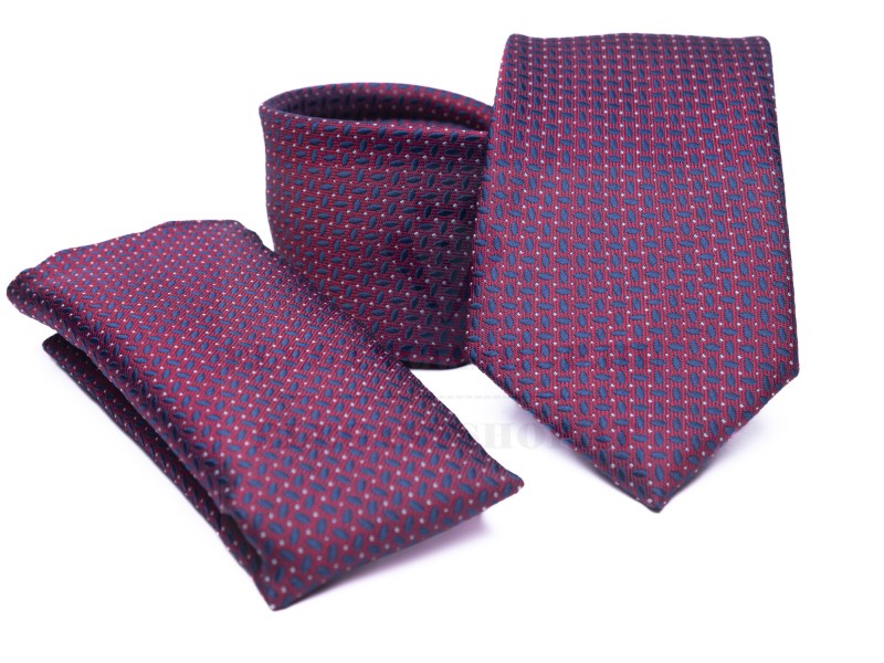           Premium Krawatte Set - Rot gepunktet Kleine gemusterte Krawatten