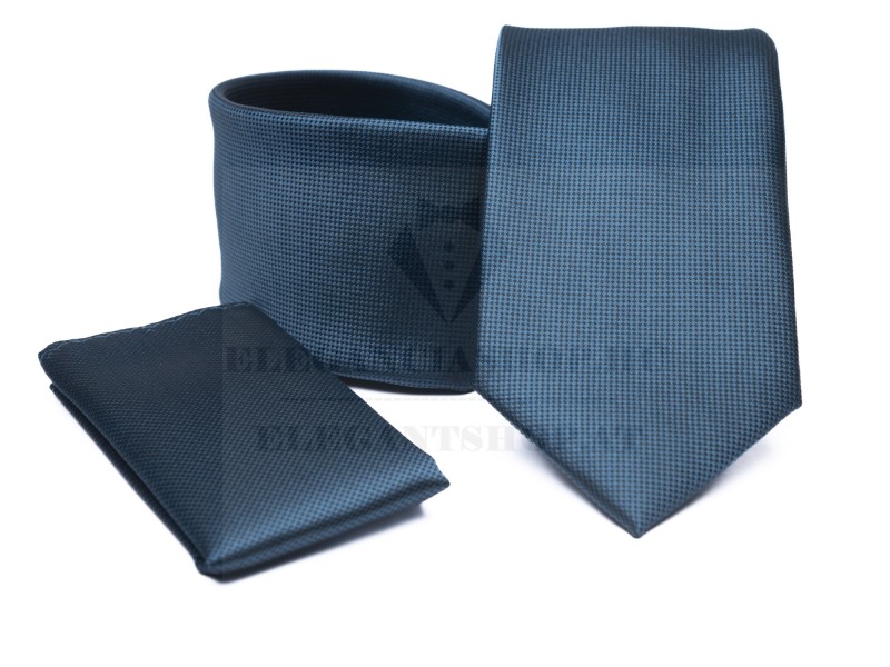           Premium Krawatte Set - Türkis Unifarbige Krawatten