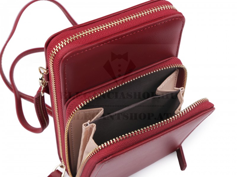                                 Crossbody Geldbörse mit Handytasche - 11 x 18 cm Damen Tasche, Geldbörse, Gürtel