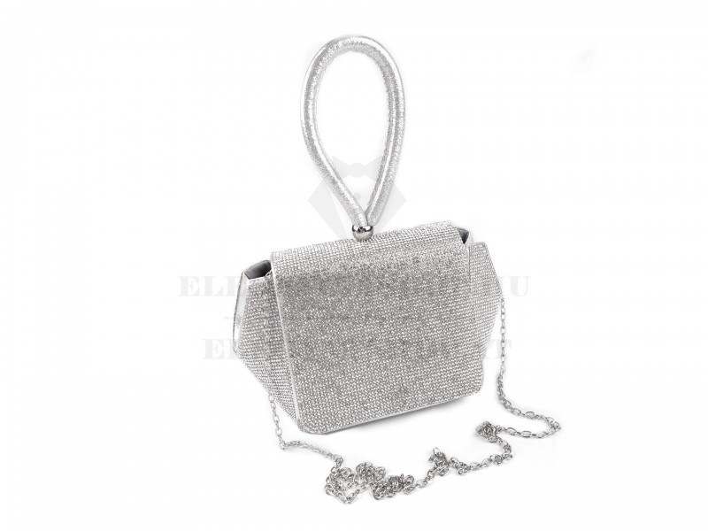                               Abendtasche mit geschliffenen Steinchen Damen Tasche, Geldbörse, Gürtel