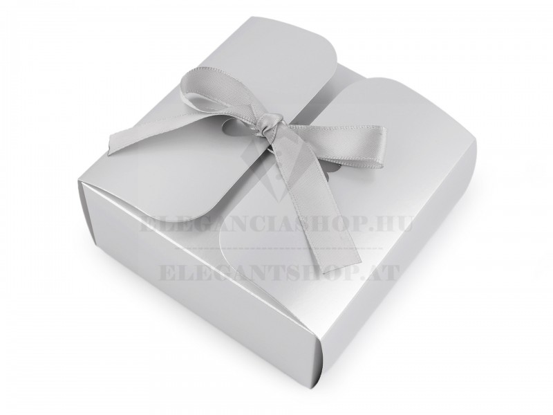 Geschenkbox mit Herzen und Schleife - 12 St. Geschenke einpacken