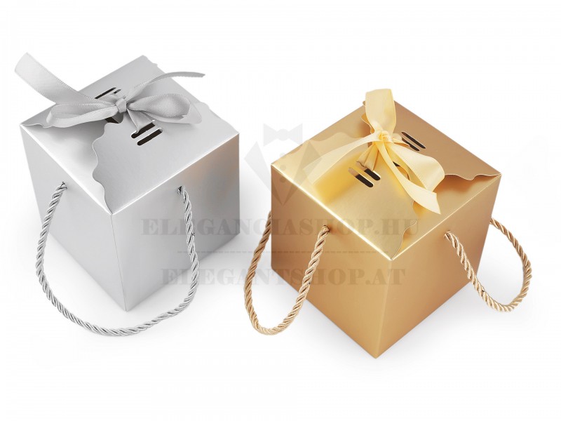 Geschenkbox mit Band und Kordel - 12 St. Geschenke einpacken