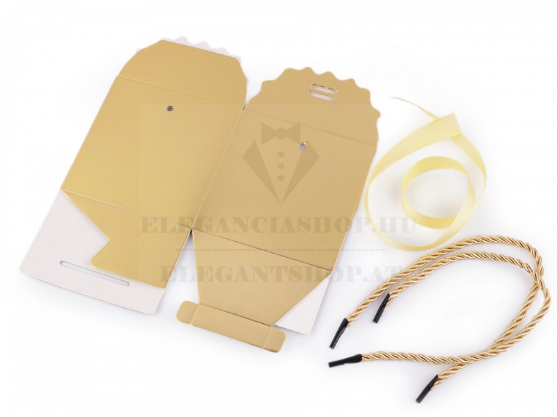 Geschenkbox mit Band und Kordel - 12 St. Geschenke einpacken