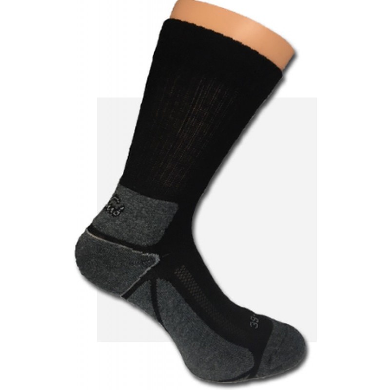 Komfort Baumwolle Socke - Schwarz-Grau