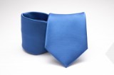 Premium Krawatte - Blau Satin Unifarbige Krawatten