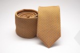 Premium Krawatte - Dunkelgelb Gepunktet