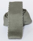 Premium Strickkrawatte - Khaki