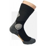 Arbeiter Baumwolle Socke - Schwarz-Grau Herrensocken