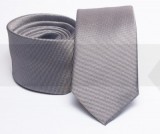Rossini Slim Krawatte - Silber Unifarbige Krawatten