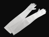 Satin Handschuhe lang 60 cm - Weiß Damen Produkten