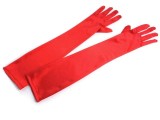 Satin Handschuhe lang - Rot Damen Produkten