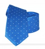 Goldenland Slim Krawatte - Königsblau gepunktet Kleine gemusterte Krawatten