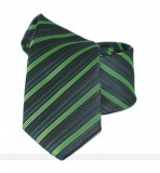 Goldenland Slim Krawatte - Grün gestreift Gestreifte Krawatten