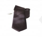        NM Satin Krawatte - Dunkelbraun Unifarbige Krawatten