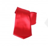        NM Satin Krawatte - Rot Unifarbige Krawatten