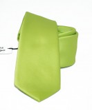          NM Slim Satin Krawatte - Neongrün Unifarbige Krawatten