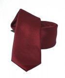          NM Slim Satin Krawatte - Bordeaux Unifarbige Krawatten