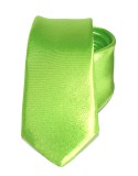 Satin Slim Krawatte - Limettengrün Unifarbige Krawatten