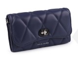 Handtasche gesteppte Ausweis-Etui - Blau Damen Tasche, Geldbörse, Gürtel