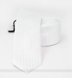          NM Slim Krawatte - Weiß Unifarbige Krawatten