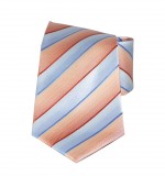 Classic Premium Krawatte - Lachs-blau gestreift