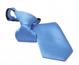    Satin Damen/Kinderkrawatte - Blau