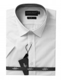               Newsmen Slim Kurzarmhemd - Weiß  Einfarbige Hemden
