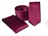       Rossini Slim Krawatte Set - Bordeaux