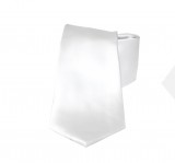        NM Satin Krawatte - Weiß Unifarbige Krawatten