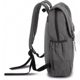                                               Kimood unisex Canvas-Rucksack Mit Klappe Damen Tasche, Geldbörse, Gürtel