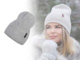  Damen Wintermütze mit Lurex Hut, Mütze