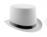 Zylinderhut - Weiß Hut, Mütze