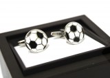         Manschettenknöpfe im Geschenkbox - Football Krawattennadel, Manchettenknöpfe