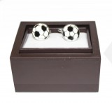         Manschettenknöpfe im Geschenkbox - Football Krawattennadel, Manchettenknöpfe