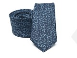 Rossini Slim Krawatte - Blau gemustert