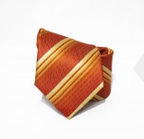 Classic Premium Krawatte - Orange gestreift