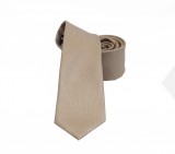  NM Slim Krawatte - Beige Unifarbige Krawatten