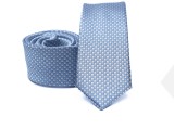  Rossini Slim Krawatte - Blau kariert Kleine gemusterte Krawatten
