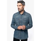 MEN'S LONG-SLEEVED DENIM SHIRT Slim/Smart Fit