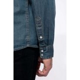 MEN'S LONG-SLEEVED DENIM SHIRT Slim/Smart Fit