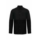      MEN'S LONG-SLEEVED MANDARIN COLLAR SHIRT