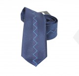          NM Slim Krawatte - Blau gemustert