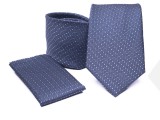           Premium Krawatte Set - Blau gepunktet Kleine gemusterte Krawatten