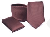           Premium Krawatte Set - Rostfarbe Unifarbige Krawatten