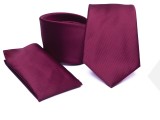           Premium Krawatte Set - Bordeaux Unifarbige Krawatten