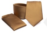           Premium Krawatte Set - Golden Unifarbige Krawatten