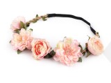                       Elastisches Haarband mit Blumen Schmuck, Haarschmuck